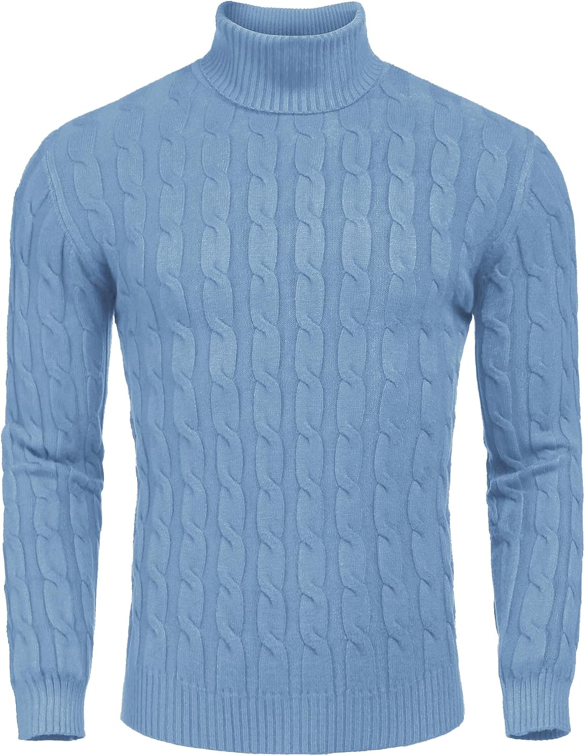 COOFANDY Men's Slim Fit Turtleneck Sweater for Casual Style