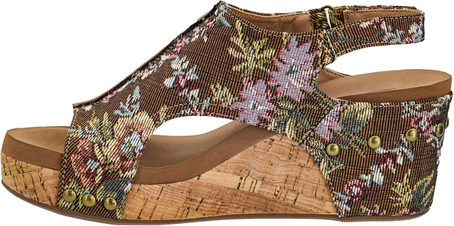 Corkys Footwear Womens Carley Wedges for All Day Comfort