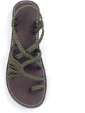 Plaka Flat Sandals for Women Palm Leaf - Stylish Comfortable Flats out