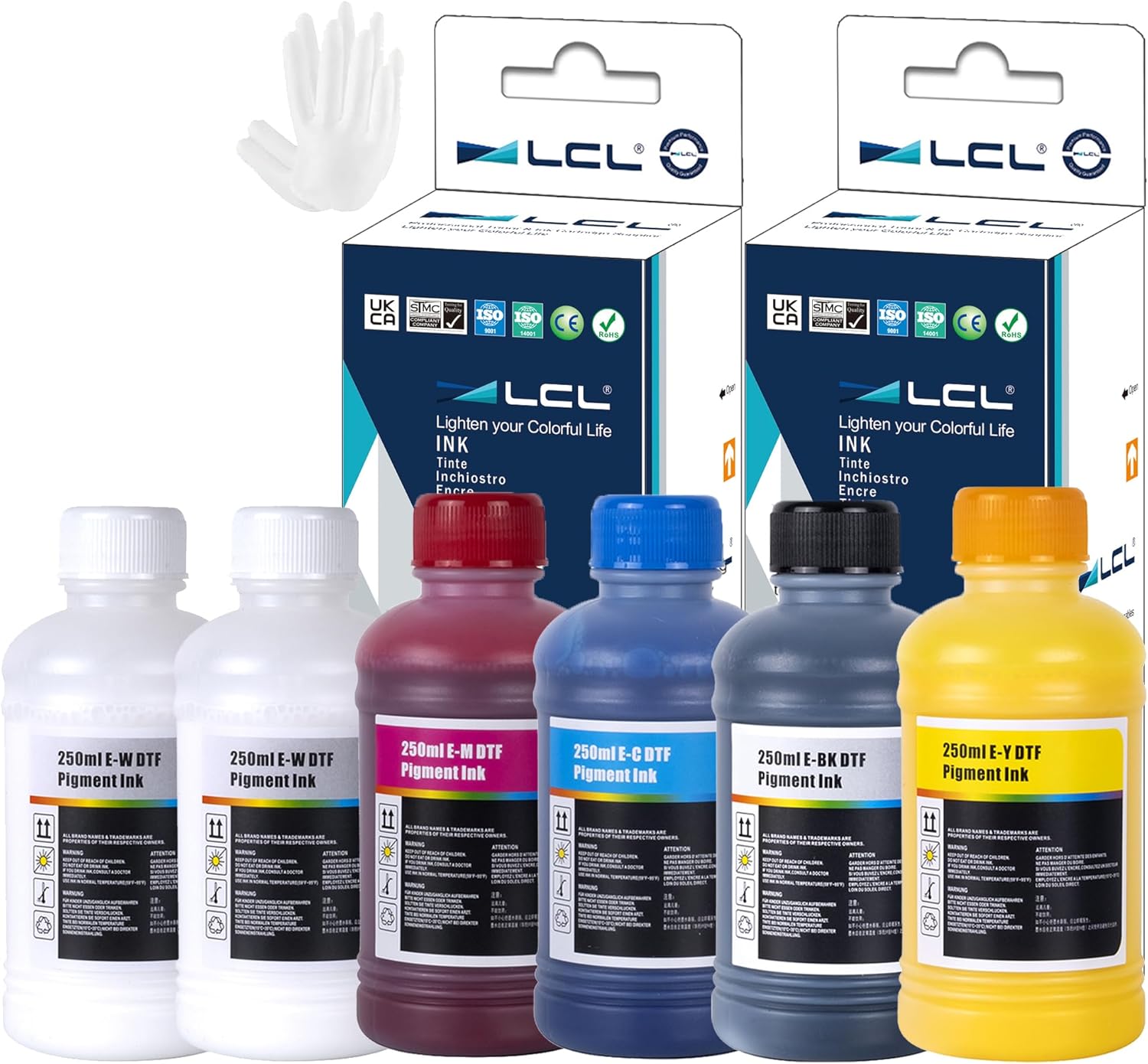 Vibrant DTF Transfer Ink Set for Superior Heat Transfer