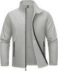 Men's Fleece Lined Softshell Jacket Waterproof Windbreaker - Tactical