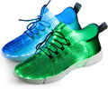 LED Light Up Shoes for Women Men - USB Rechargeable Fiber Optic
