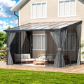AECOJOY 12ft x 8ft Gazebo Outdoor Pergola for Your Patio