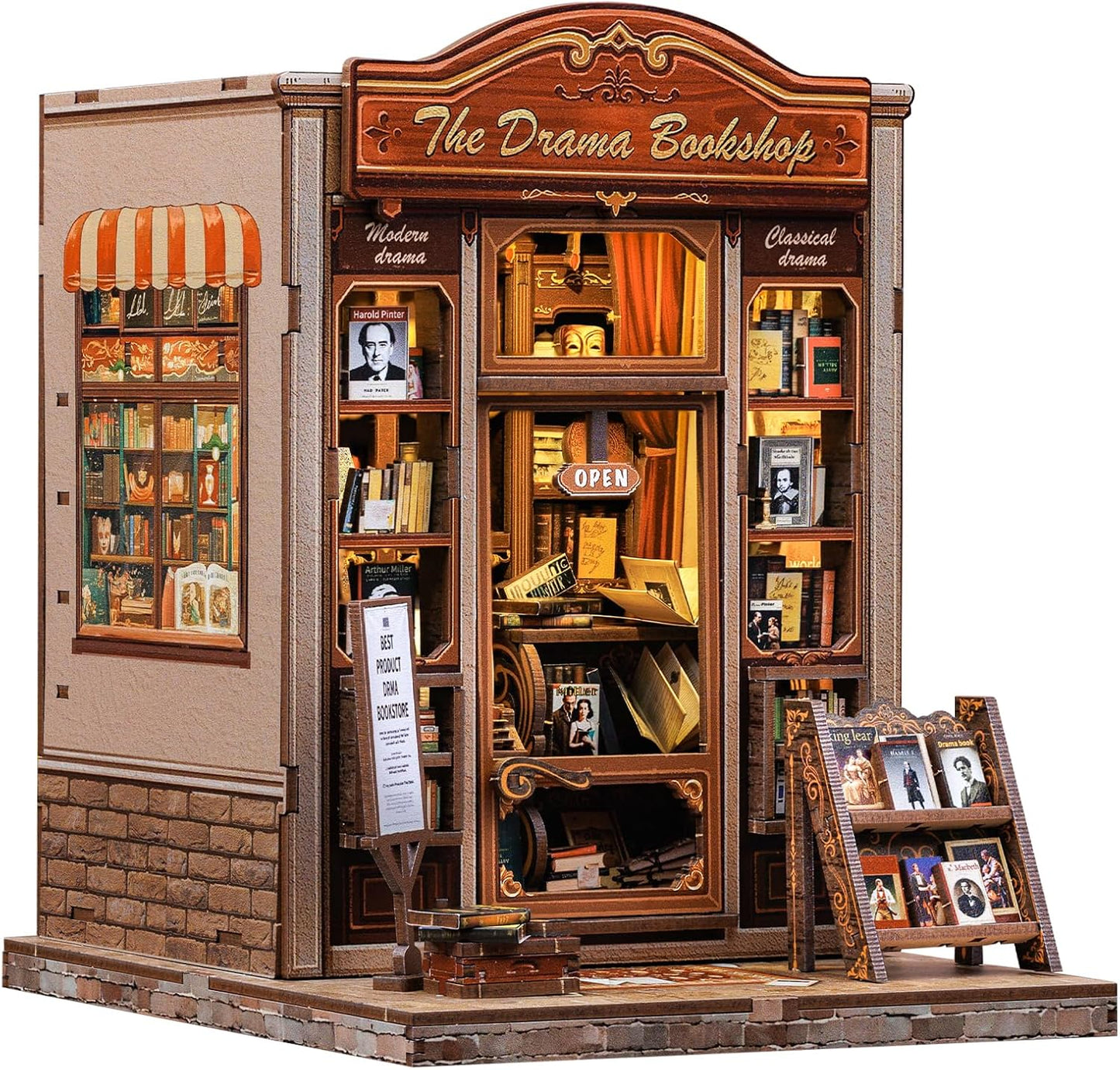 CUTEBEE Book Nook Kit - DIY Miniature House for Adults