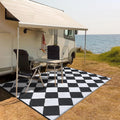 Garvee Outdoor Rug Waterproof 9x12 Reversible Plastic Straw Mat