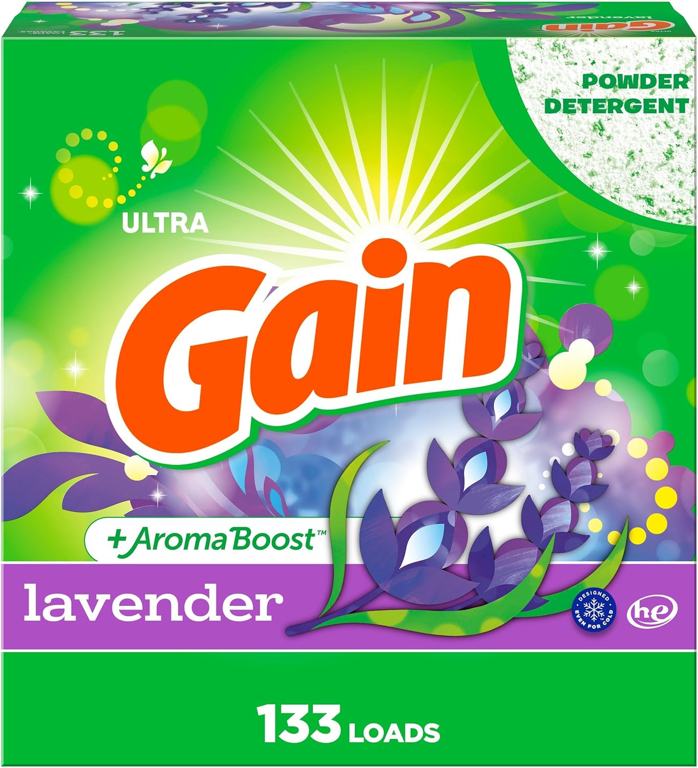 Gain Lavender Laundry Detergent 133 Loads, 123 OZ