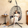 SWITTE Egg Swing Chair with Stand for Indoor and Outdoor Use