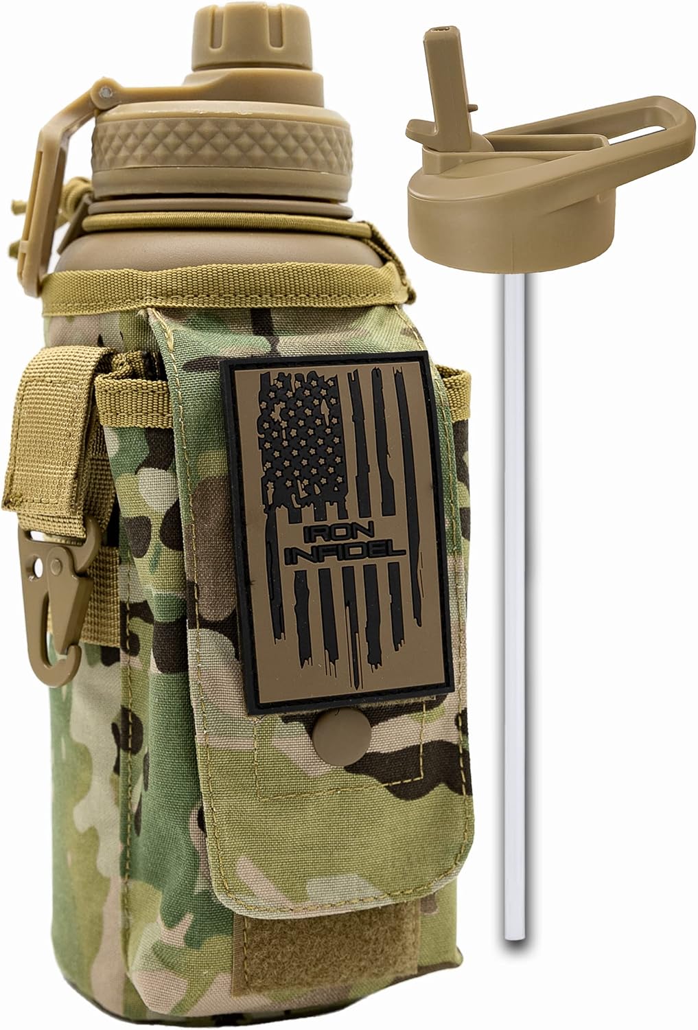 Iron Infidel Battle Bottle - 32 Oz Insulated Tactical Flask