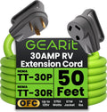 30-Amp Extension Cord for RV and Auto (50 ft) - Weather Resistant