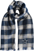 NFL Plaid Blanket Scarf - Warm, Team-Color Plaid for Game Days