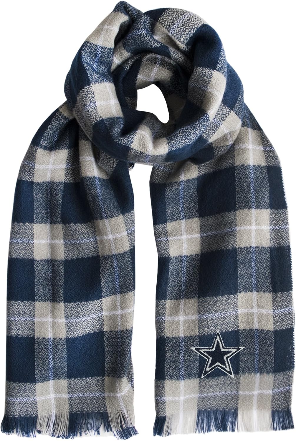NFL Plaid Blanket Scarf - Warm and Stylish Game Day Accessory