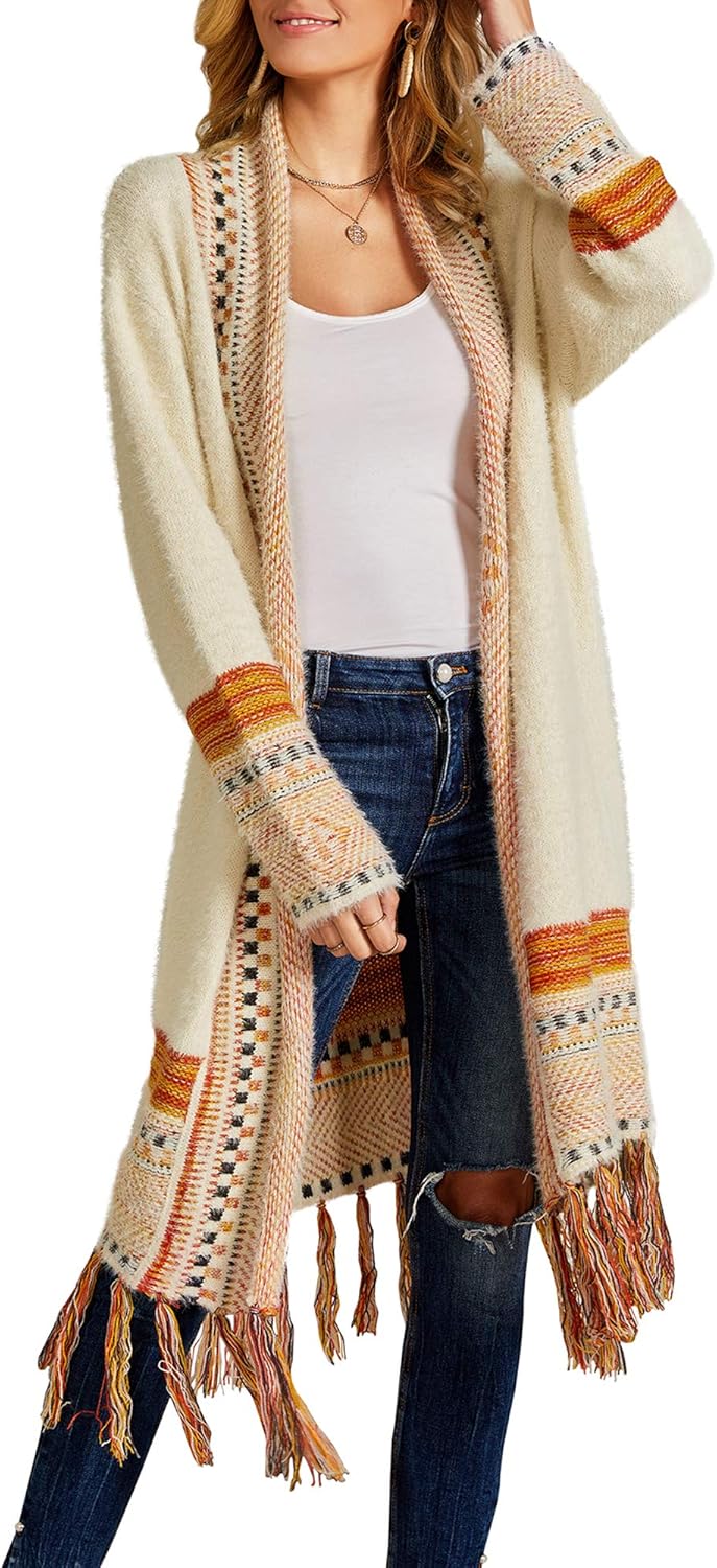 FERBIA Women Boho Cardigan Sweater for Stylish Fall Looks