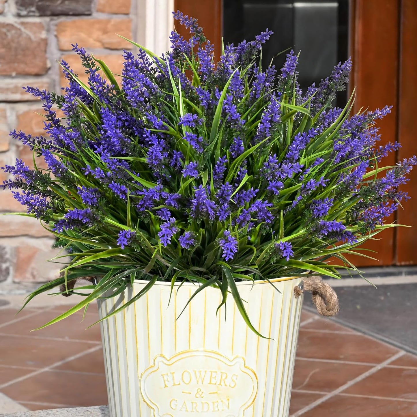 Artificial Lavender Plants for Outdoor Decor - 36 Bundles