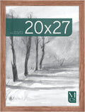 MCS Museum Poster Frame 20x27 Medium Oak Woodgrain - Bold Gallery
