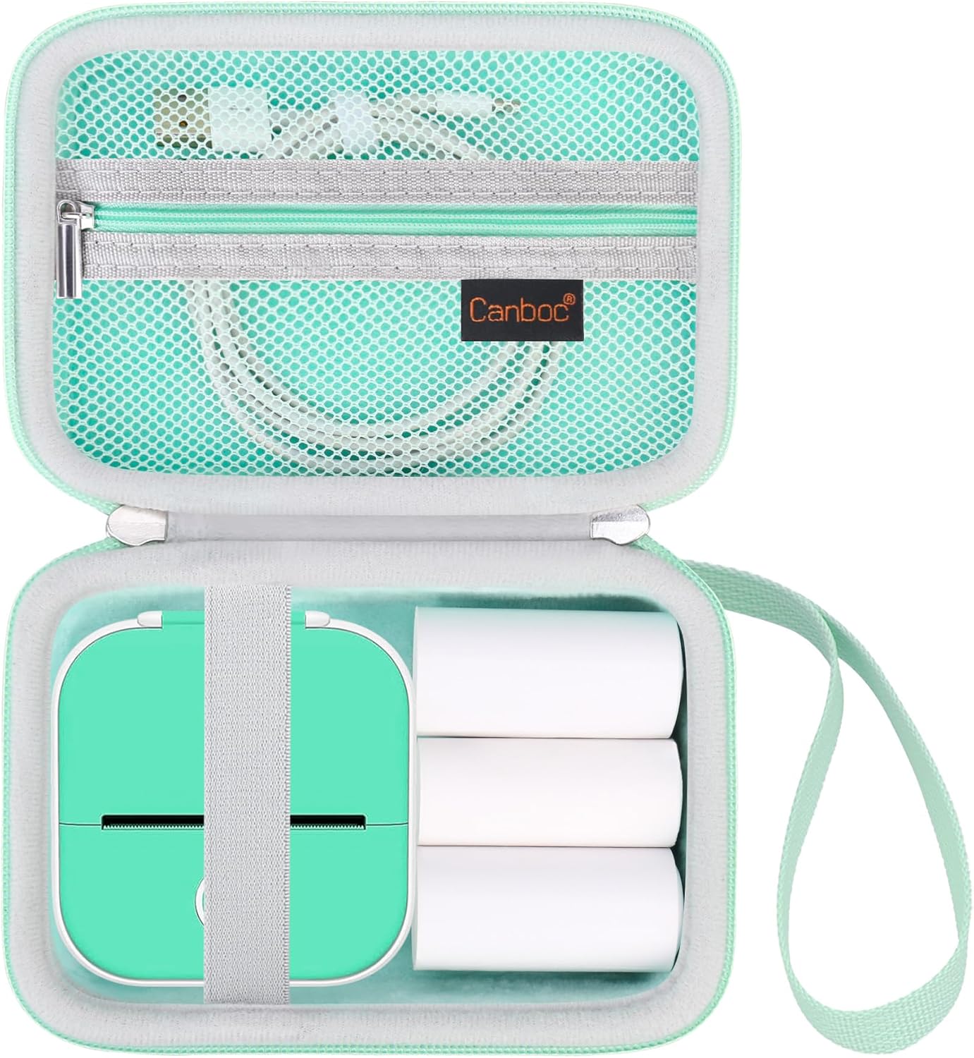 Canboc Portable Green Case for T02 Mini Printer