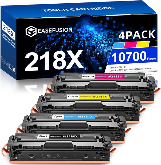 218X Replacement Toner Cartridges for HP Color LaserJet Pro