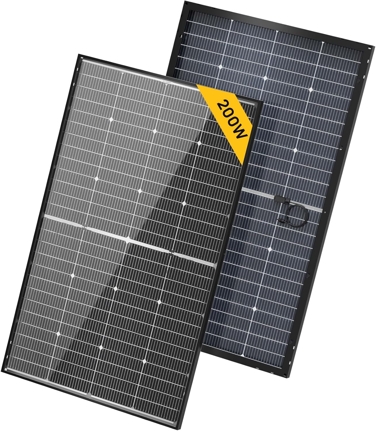 BougeRV 24V 200W Bifacial Solar Panel for RVs and Boats