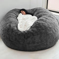 Big Huge Giant Bean Bag Chair Cover for Adults - Dark Gray 6FT
