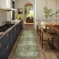 Machine Washable Kitchen Runner Rug 2ft 6inx8ft - Soft Low-Pile Runner