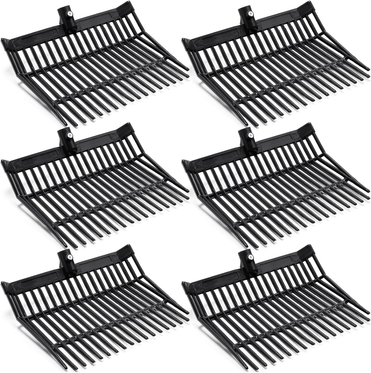 6 Pcs Manure Fork Replacement Head for Efficient Farm Work
