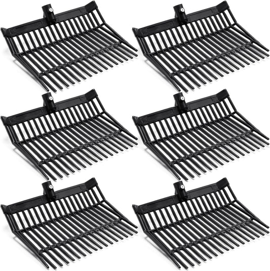 6 Pcs Manure Fork Replacement Head for Efficient Farm Work
