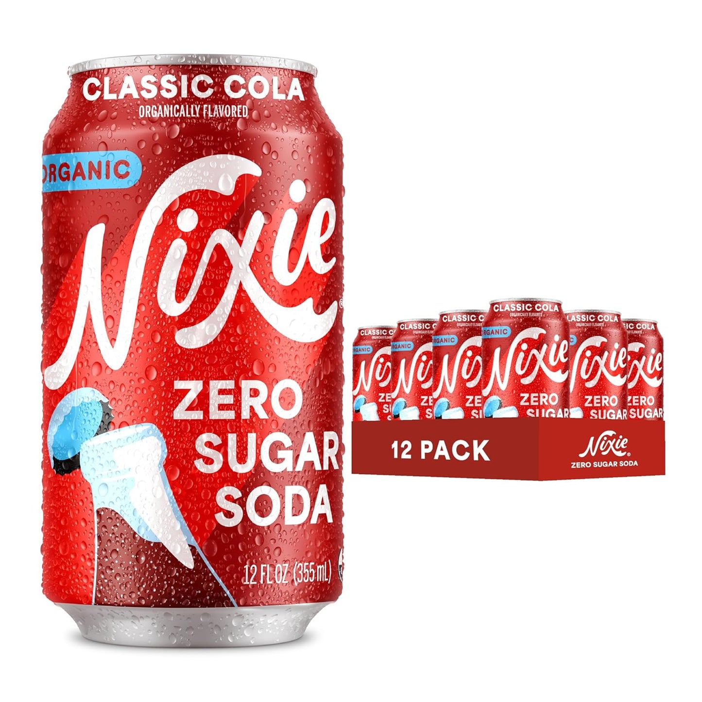 Nixie Organic Zero Sugar Soda - Classic Cola, Guilt-Free Refreshment