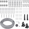Shade Sail Hardware Kit 6 in with 131ft 1/8in Wire Rope Kit - Complete
