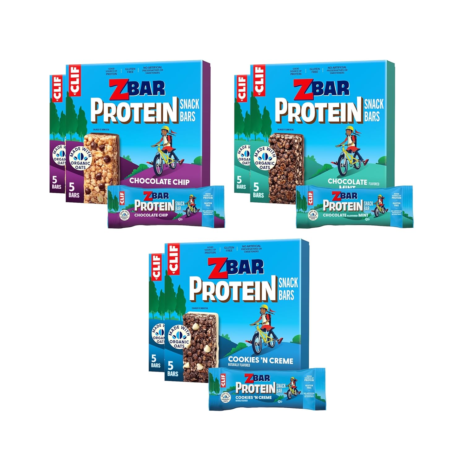 Zbar Protein Variety Pack - Delicious Gluten Free Snack Bars