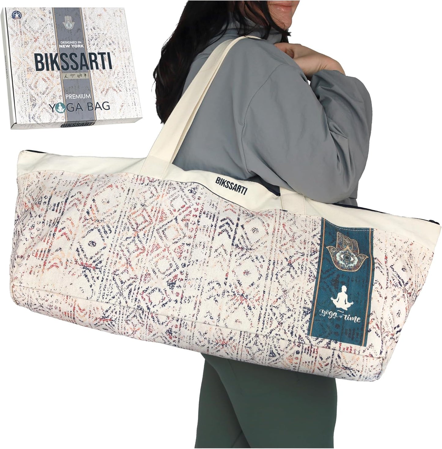 BIKSSARTI Yoga Bag - Stylishly Transport Your Mat!