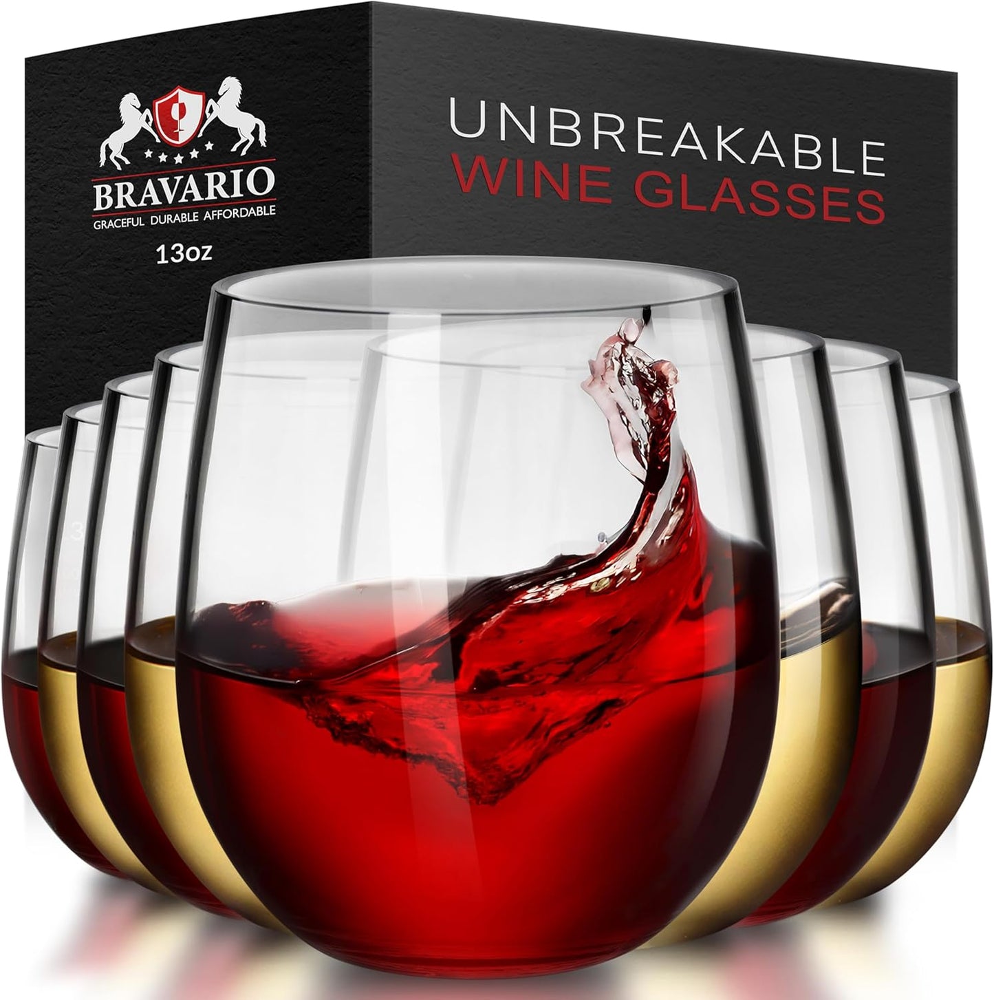 Unbreakable Stemless Plastic Wine Glasses for Every Occasion