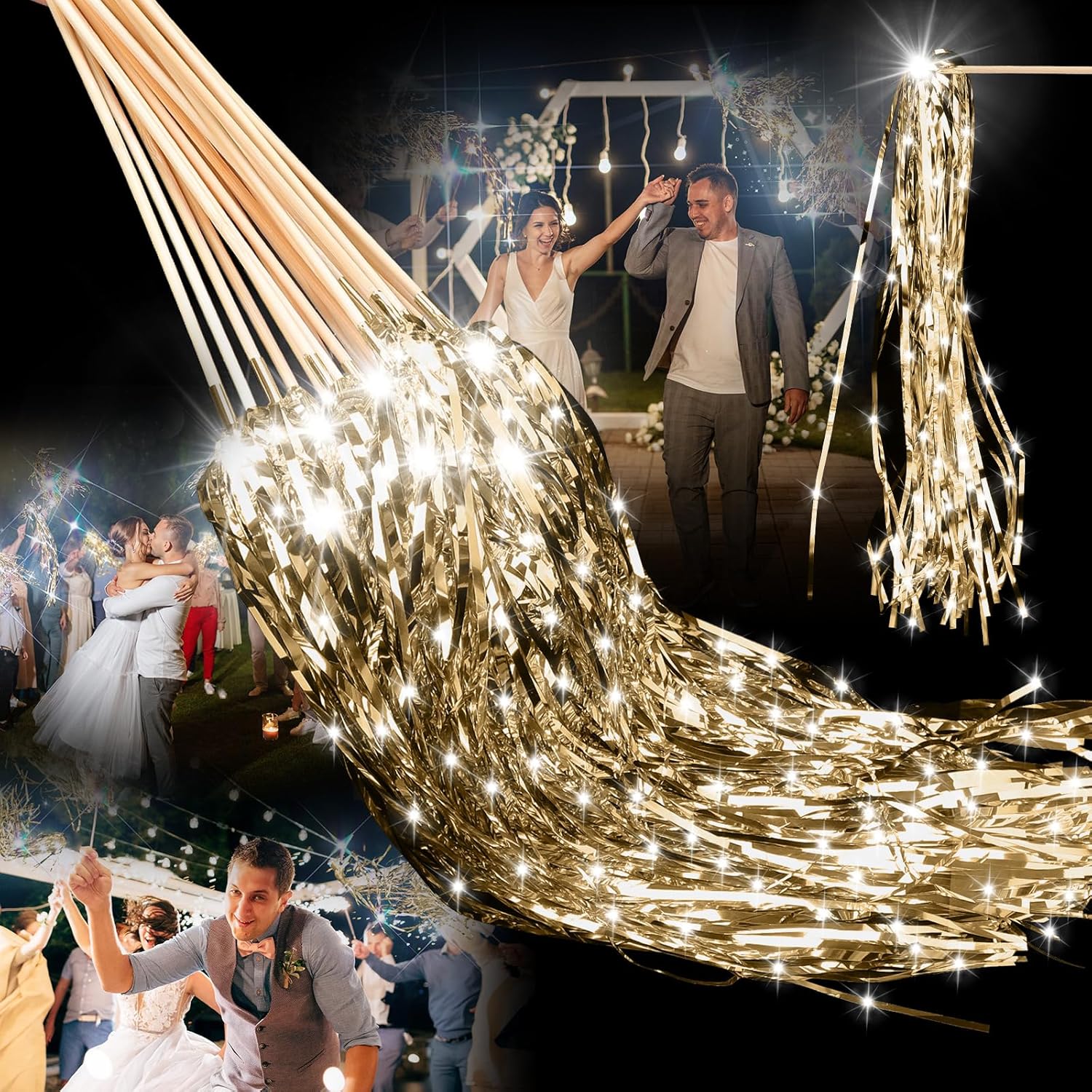48 Pcs Lighted Wedding Wands for Celebrations and Events