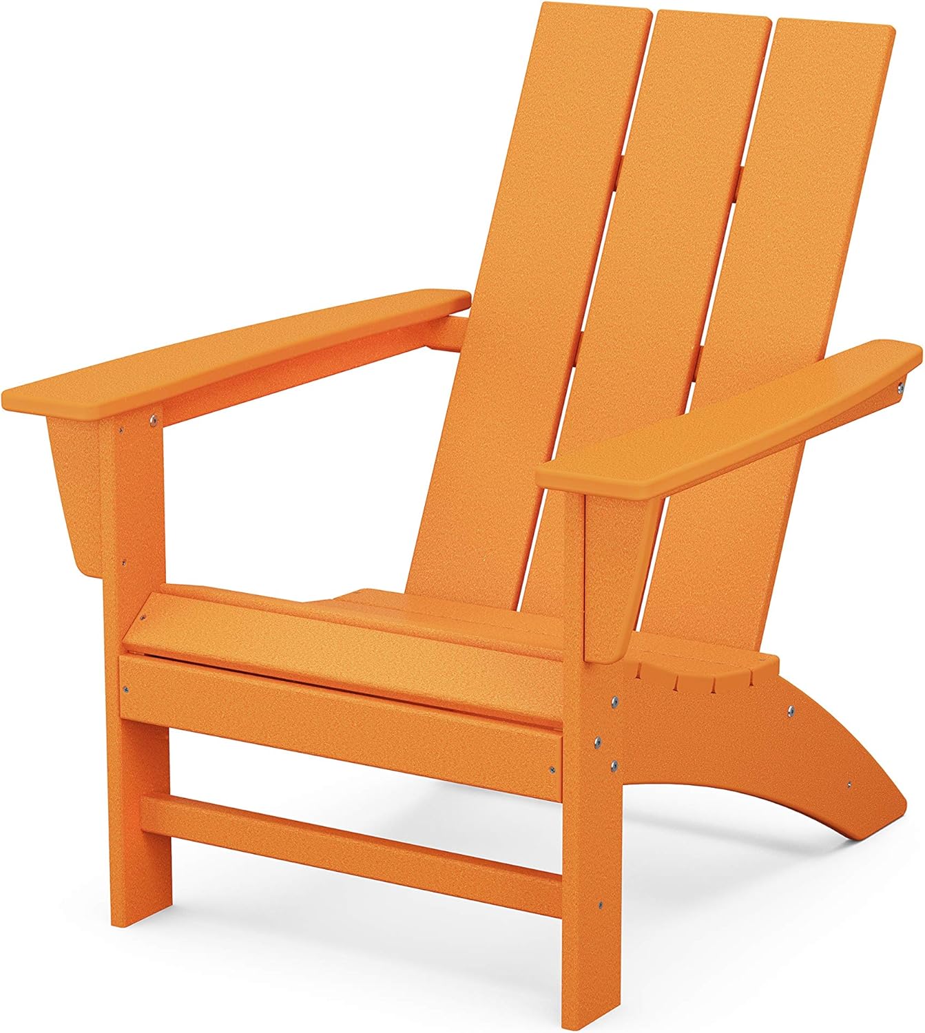 POLYWOOD AD420TA Modern Adirondack Chair in Vibrant Tangerine