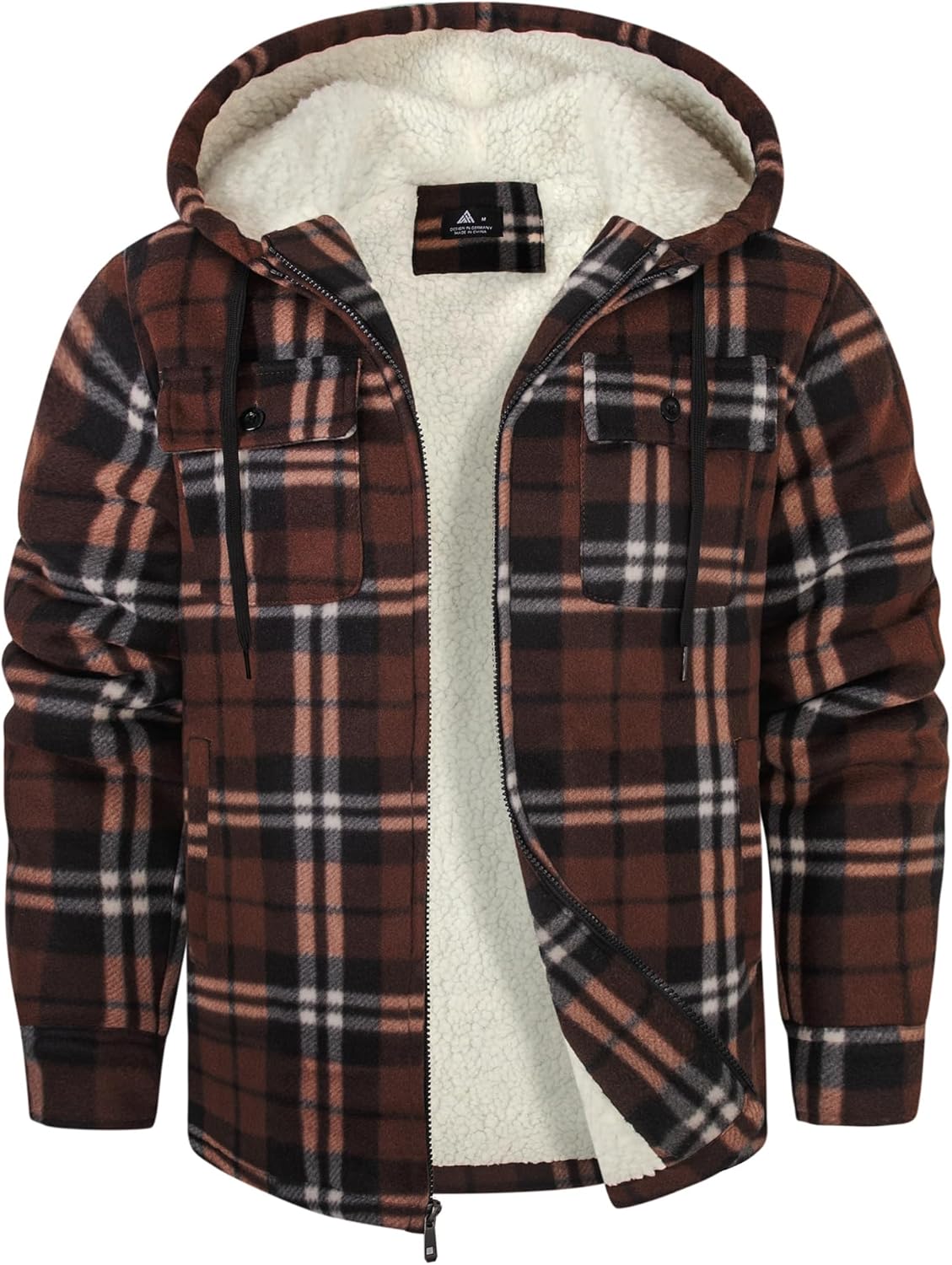 SCODI Men's Flannel Shirt Jacket for Winter Comfort and Style