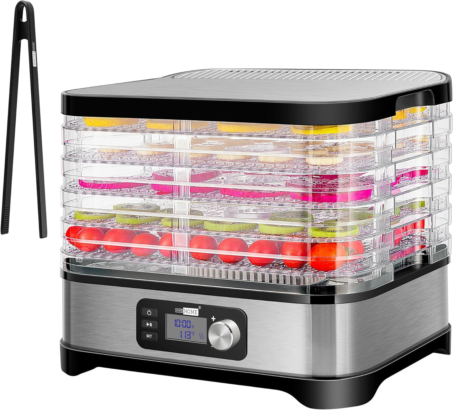 VIVOHOME Food Dehydrator with 5 Trays for Healthy Snacks