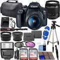 Canon EOS Rebel T7 DSLR Camera Bundle with Dual 64GB Cards - Black