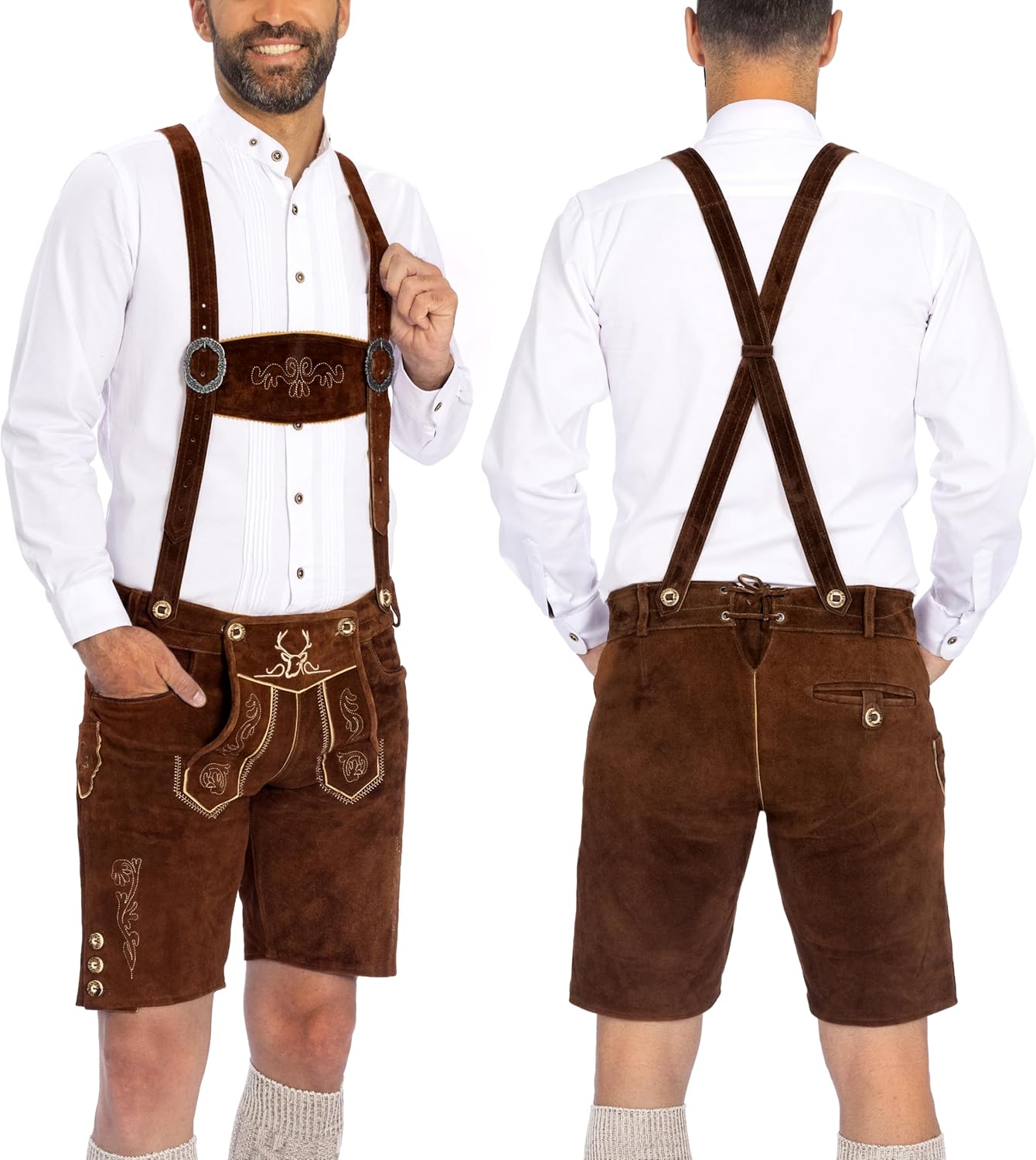 Authentic German Lederhosen for Men - Oktoberfest Outfit