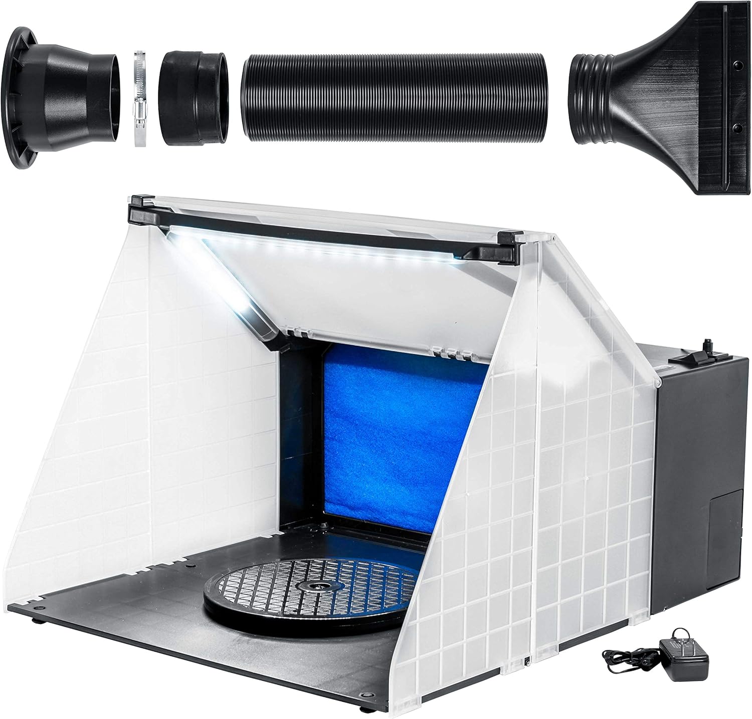 Master Airbrush Portable Spray Booth with LED Lights & Fan