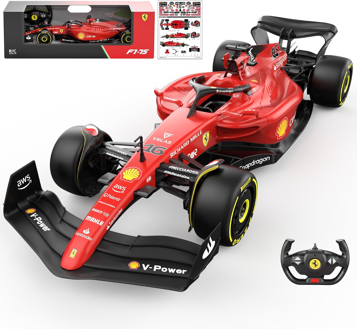 Authentic Licensed 1:12 Ferrari F1 75 Remote Control Car Review