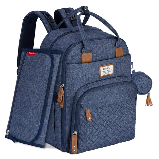 RUVALINO Diaper Bag Backpack - Large Capacity Travel Pack