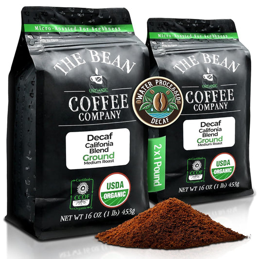 California Blend Organic Decaf Coffee - Medium Roast Ground