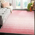 Wonnitar Washable Light Pink Rug 5x7 - Soft Modern Ombre Area Rug