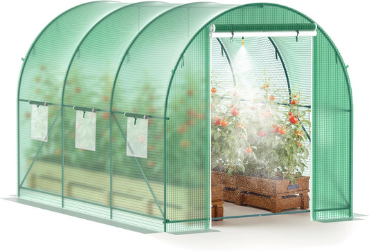 Upgraded Walk-in Greenhouse with Spraying System for Plants