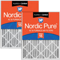 Nordic Pure 16x25x4 Pleated Air Filters MERV 15 Plus Carbon - High