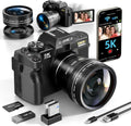 5K Digital Cameras for Photography - Compact Vlogging Camera