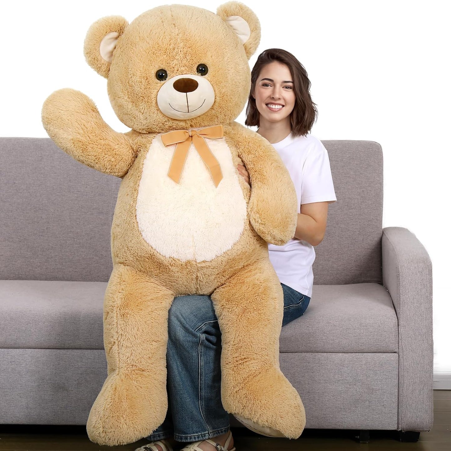 Giant Teddy Bear 4.3 Feet Plush Stuffed Animal for All Ages
