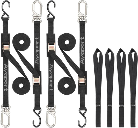 Ayaport Cam Buckle Tie Down Straps for Motorcycle and More