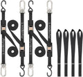 Ayaport Cam Buckle Tie Down Straps 6 ft with Swivel Carabiner Hook