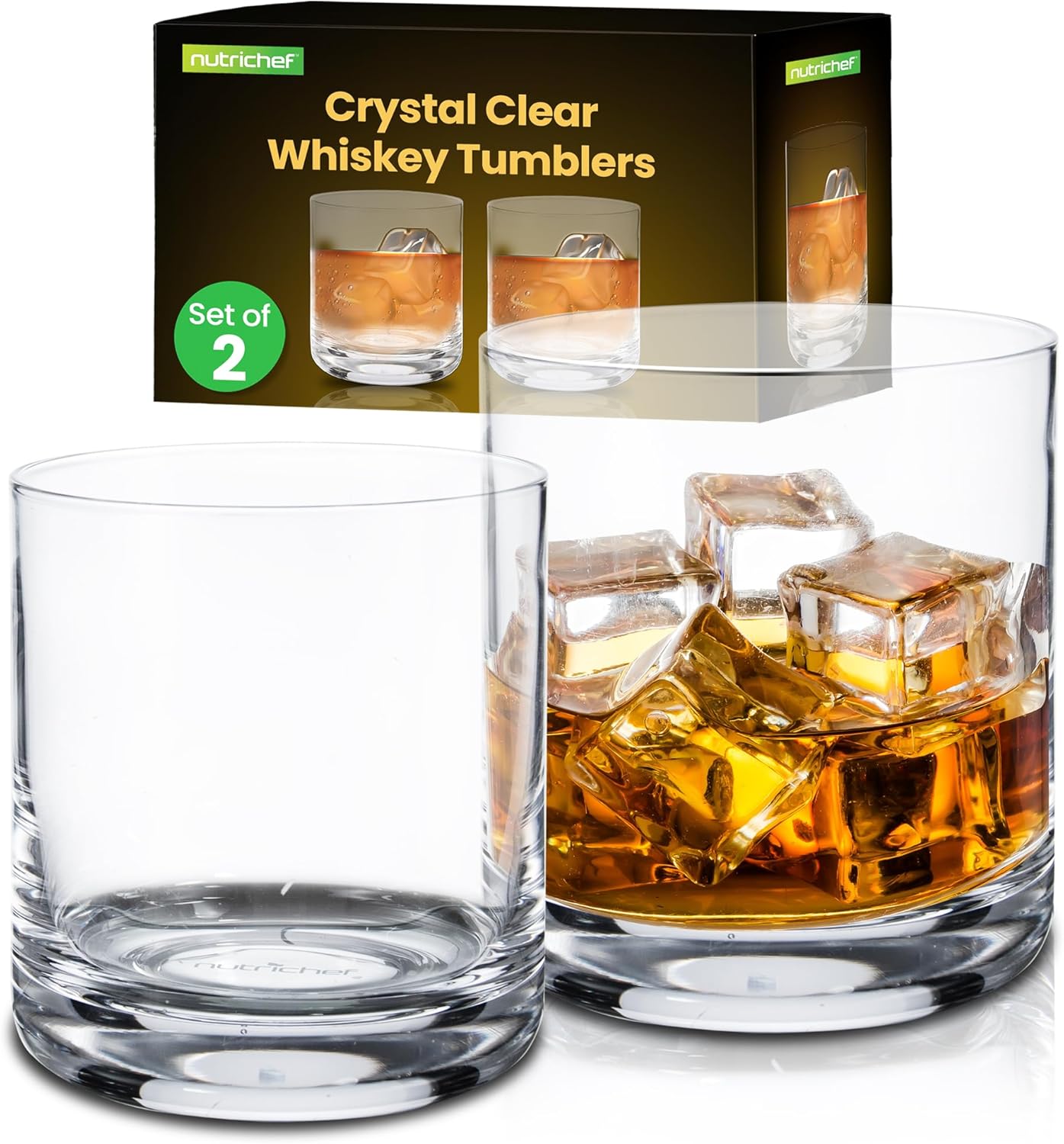Premium Old-fashioned Whiskey Glasses Set