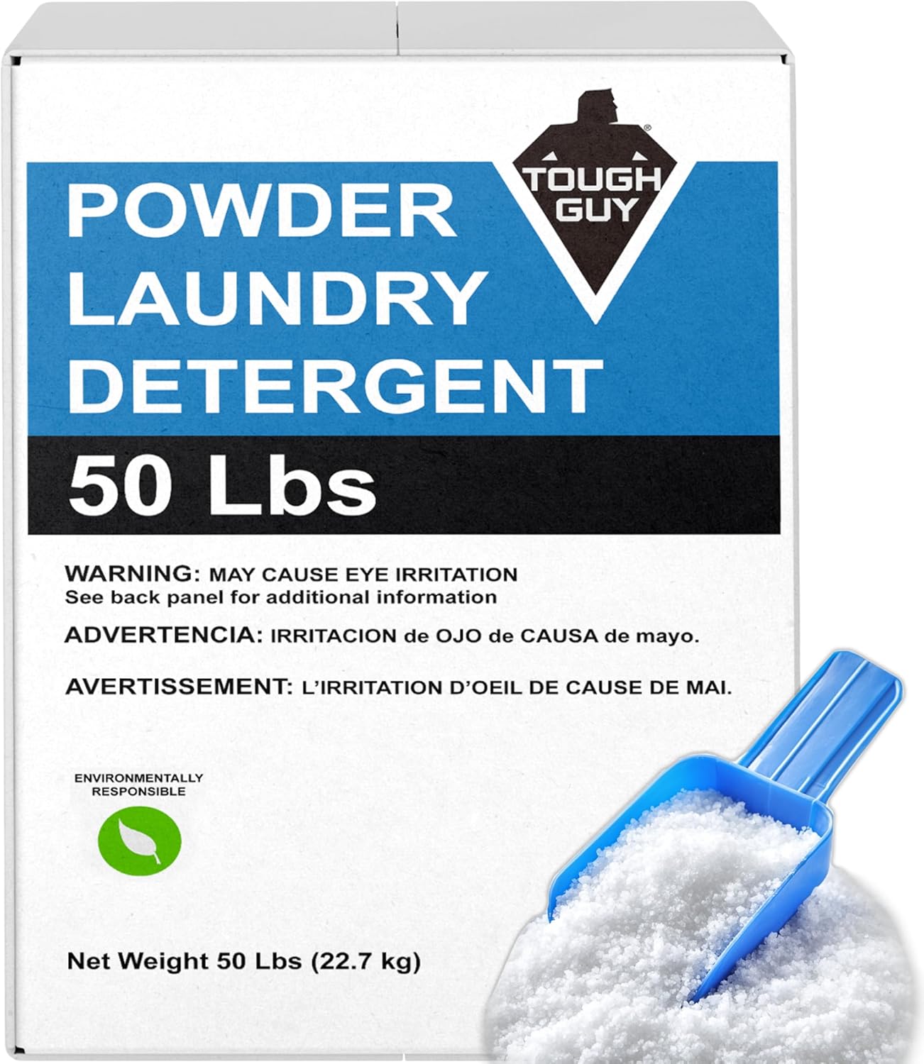 50 LBs Citrus Laundry Detergent - Low Suds, Eco-Friendly - HE Compatible