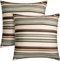 Pack of 2 18x18 Outdoor Pillows - Waterproof Patio Throw Pillows